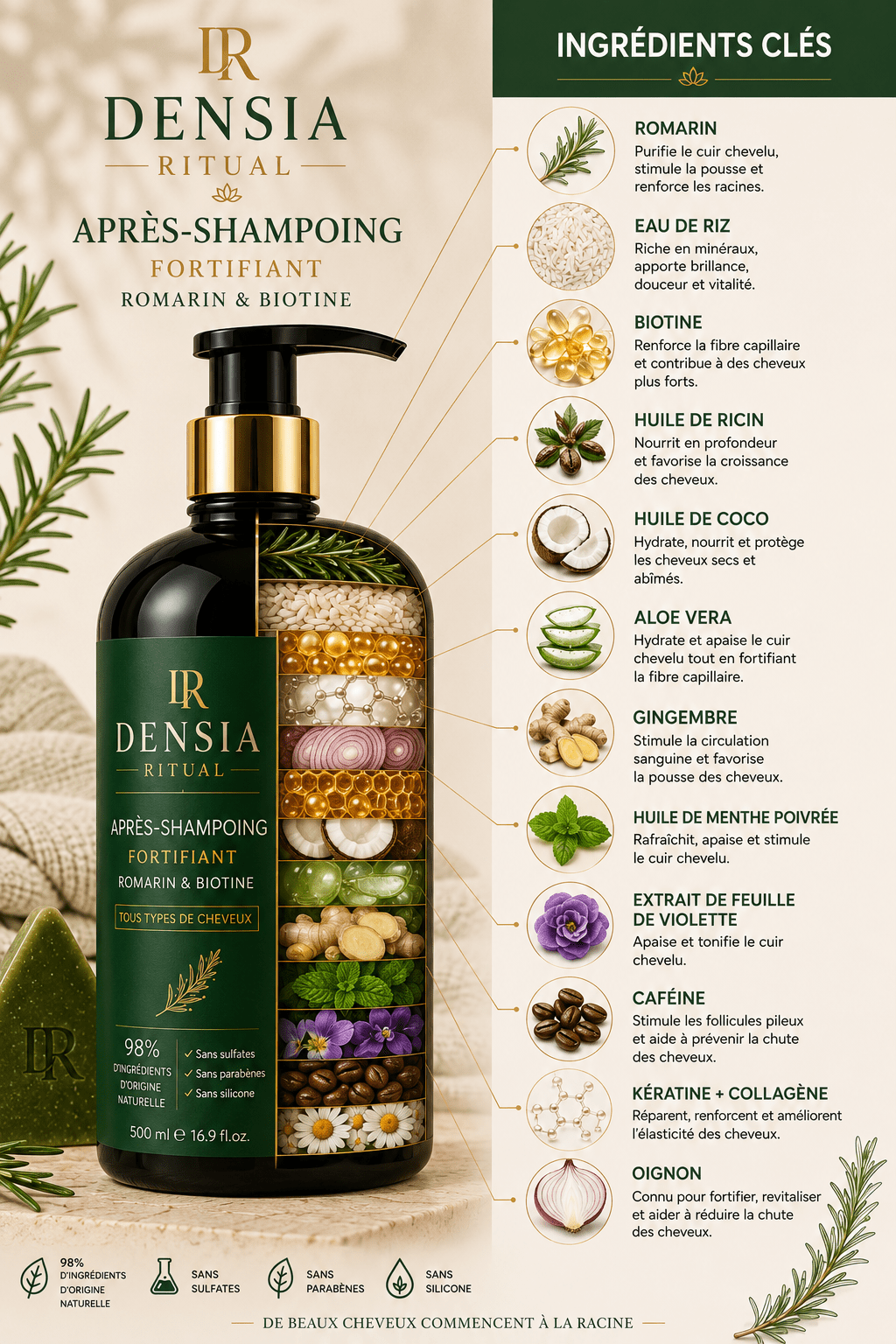Après-Shampoing nourissant - Densia Ritual