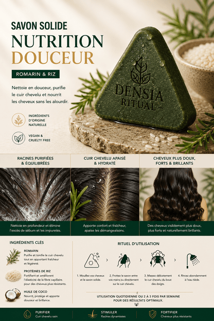 Shampoing solide Purifiant -Densia Ritual